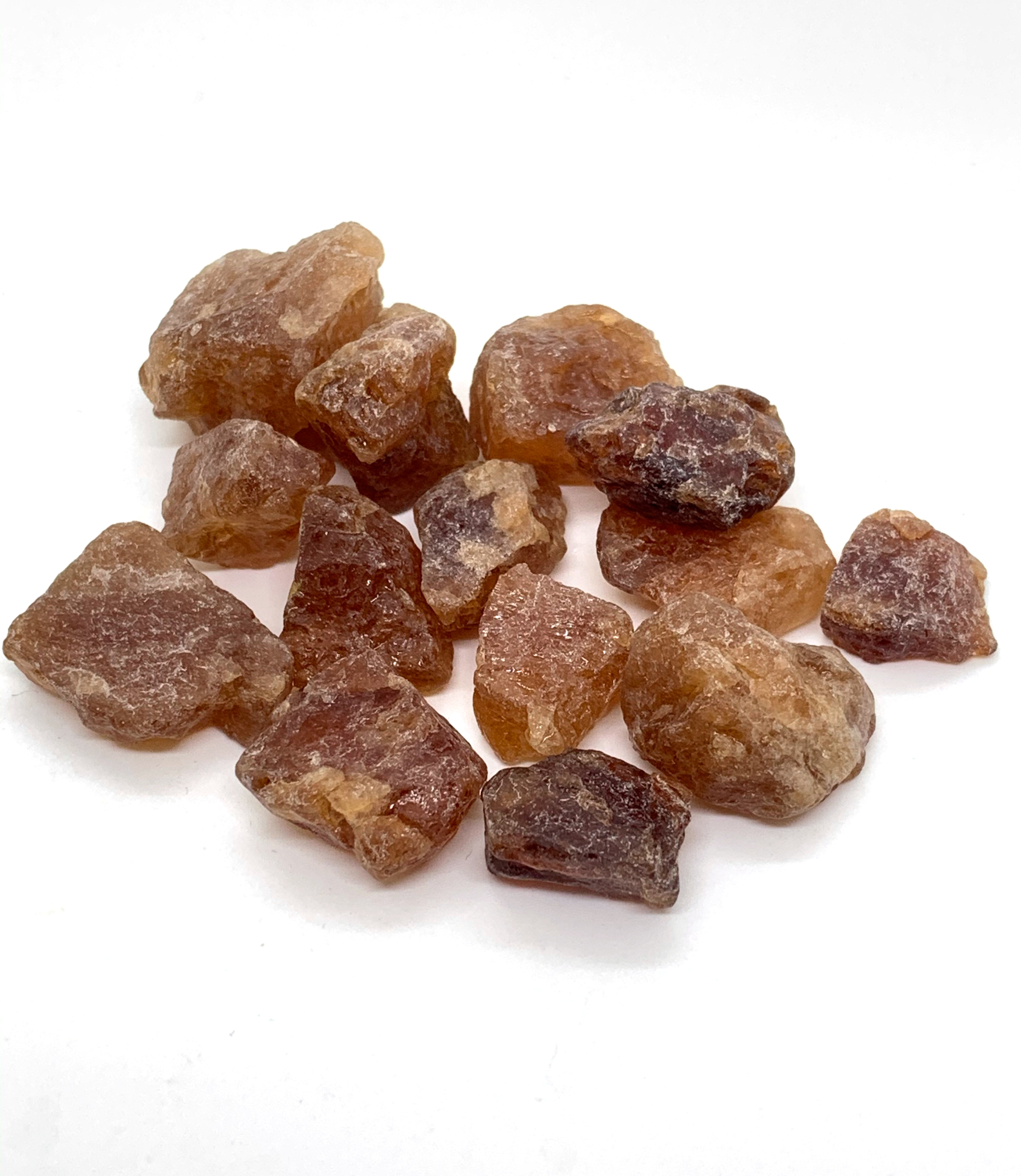 Hessonit Granat • 100 g • kleine Rohsteine